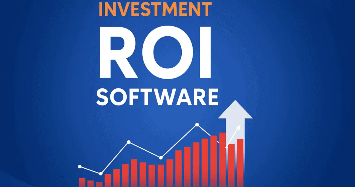 Analyzing custom software development ROI via futuristic data dashboard.